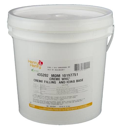 Henry & Henry Marshmallow Creme Whip filling and Icing Base- 18 pounds Bakery Wholesalers