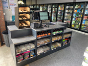 Palram Countertop Bakery Display Case with Illuminated Soft-Close Drawers & Tempered Glass – 21"W x 32"H x 20"D - Donut-Equipment.com