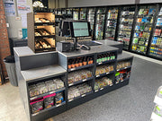 Palram Countertop Bakery Display Case with Illuminated Soft-Close Drawers & Tempered Glass – 21"W x 32"H x 20"D - Donut-Equipment.com