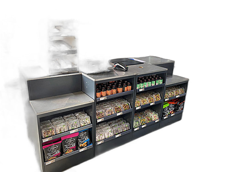 Palram Countertop Bakery Display Case with Illuminated Soft-Close Drawers & Tempered Glass – 21"W x 32"H x 20"D - Donut-Equipment.com