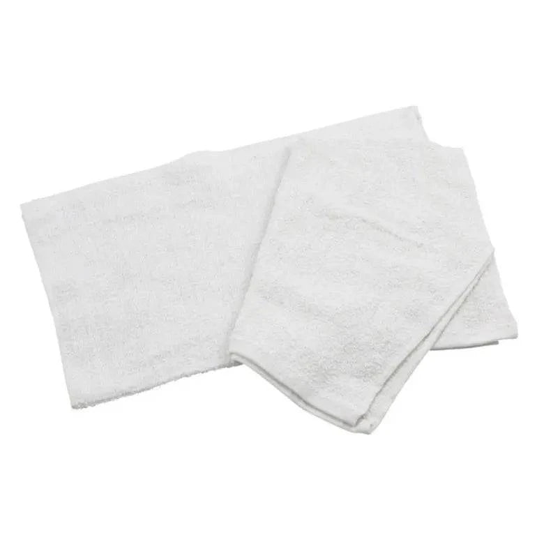 Winco BTW-30 White 16" x 19" Cotton Bar Towel (12pack) Bakery Wholesalers