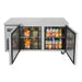 Turbo Air JUF-60-N J Series 60" Solid Door Undercounter Freezer w/ 2 Sections & Side Mounted Compressor - Bakery Wholesalers