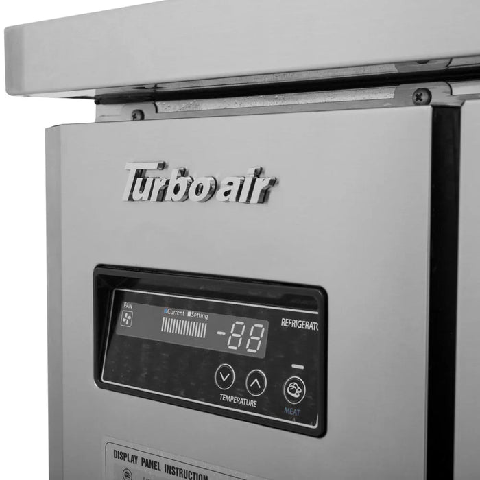 Turbo Air JUR-36S-N6 J Series 36" Narrow Depth Undercounter Refrigerator w/ 1 Section, 2 Solid Doors & Side Mounted Compressor - Bakery Wholesalers