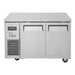 Turbo Air JURF-48-N J Series 47 1/4" Dual Temperature Undercounter Refrigerator/Freezer w/ 2 Sections & Solid Doors - Bakery Wholesalers