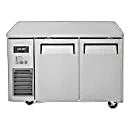 Turbo Air JURF-48-N J Series 47 1/4" Dual Temperature Undercounter Refrigerator/Freezer w/ 2 Sections & Solid Doors - Donut-Equipment.com