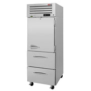 Turbo Air PRO-26R-D2-N 28 3/4" One Section Reach In Refrigerator - (1) Right Hinge Solid Door & (2) Drawers, 115v - Donut-Equipment.com