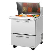 Turbo Air PST-28-12-D2-N 27" PRO Series Mega Top Sandwich/Salad Prep Table w/ Refrigerated Base - Donut-Equipment.com