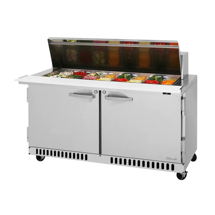 Turbo Air PST-60-24-FB-N 60 1/4" PRO Series Mega Top Sandwich/Salad Prep Table w/ Refrigerated Base - Donut-Equipment.com