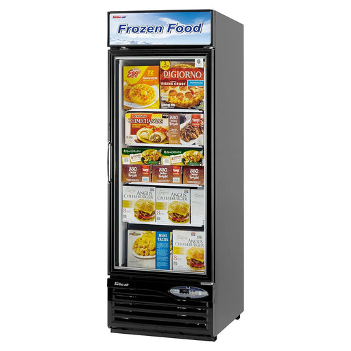 Turbo Air TGF-23FB-N 27" One Section Display Freezer w/ Swing Door - Bottom Mount Compressor, Black, 115v - Bakery Wholesalers