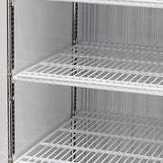 Turbo Air TGF-49F-N 54 3/8" Two Section Display Freezer w/ Swing Doors - Bottom Mount Compressor, White, 115v - Donut-Equipment.com
