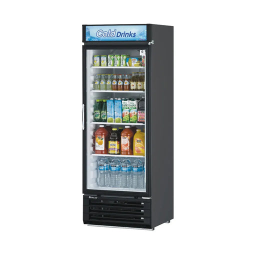 Turbo Air TGM-22RVB-N6 29" TGM Series One Section Glass Door Merchandiser - (1) Right Hinge Door, Black, 115v - Bakery Wholesalers