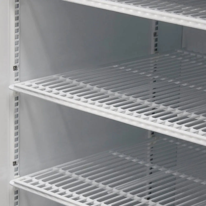 Turbo Air TGM-48RB-N 56" Series Two Section Glass Door Merchandiser - (2) Sliding Doors, Black, 115v - Bakery Wholesalers