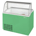 Turbo Air TIDC-47G-N 47" Stand Alone Ice Cream Freezer w/ 8 Tub Capacity - Green, 115v - Bakery Wholesalers