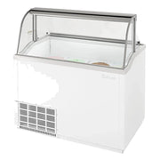 Turbo Air TIDC-47W-N 47" Stand Alone Ice Cream Freezer w/ 8 Tub Capacity - White, 115v - Donut-Equipment.com