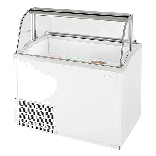 Turbo Air TIDC-47W-N 47" Stand Alone Ice Cream Freezer w/ 8 Tub Capacity - White, 115v - Donut-Equipment.com