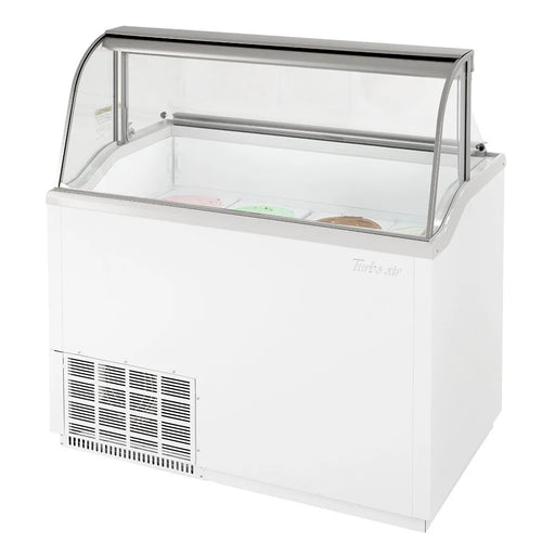 Turbo Air TIDC-47W-N 47" Stand Alone Ice Cream Freezer w/ 8 Tub Capacity - White, 115v - Bakery Wholesalers