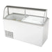 Turbo Air TIDC-70W-N 68" Stand Alone Ice Cream Freezer w/ 12 Tub Capacity - White, 115v - Bakery Wholesalers
