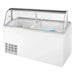 Turbo Air TIDC-70W-N 68" Stand Alone Ice Cream Freezer w/ 12 Tub Capacity - White, 115v - Bakery Wholesalers