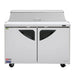 Turbo Air TST-48SD-N 48" Super Deluxe 2 Door Refrigerated Sandwich Prep Table - Donut-Equipment.com