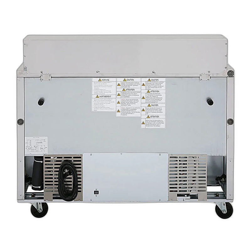 Turbo Air TST-48SD-N 48" Super Deluxe 2 Door Refrigerated Sandwich Prep Table - Donut-Equipment.com