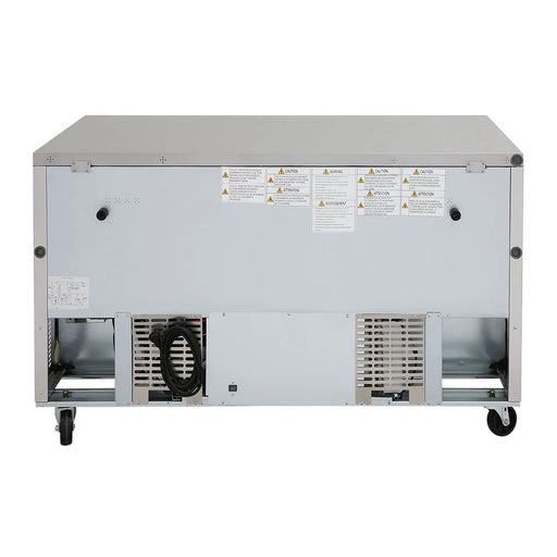 Turbo Air TUF-60SD-N 60 1/4" W Undercounter Freezer w/ 2 Sections & 2 Doors - Bakery Wholesalers