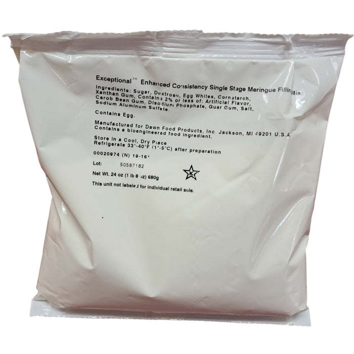 Dawn Meringue Mix 1 lb 8 oz - Bakery Wholesalers