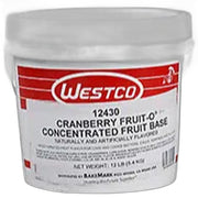 Westco Cranberry Fruit-O Concentrate Icing Fruit 12# - Bakery Wholesalers