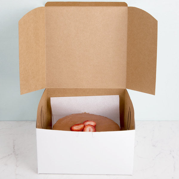 Caja para panadería de 9 x 9 x 5 pulgadas (SCT 0965), 100 unidades