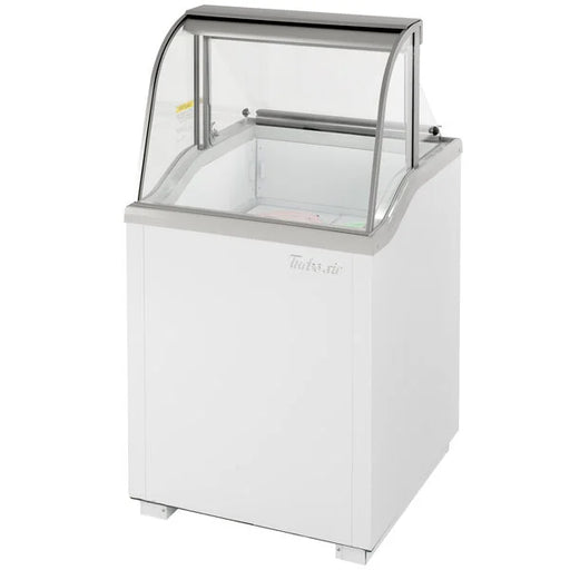 Turbo Air TIDC-26W-N 26" Stand Alone Ice Cream Freezer w/ 4 Tub Capacity - White, 115v - Bakery Wholesalers