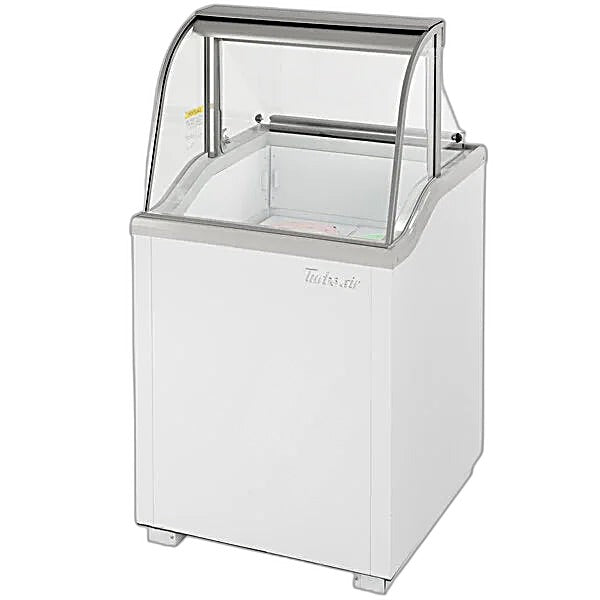 Turbo Air TIDC-26W-N 26" Stand Alone Ice Cream Freezer w/ 4 Tub Capacity - White, 115v - Donut-Equipment.com