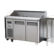 Turbo Air JST-48-N 48" 2 Door Side Mount Compressor Refrigerated Sandwich Prep Table - Donut-Equipment.com