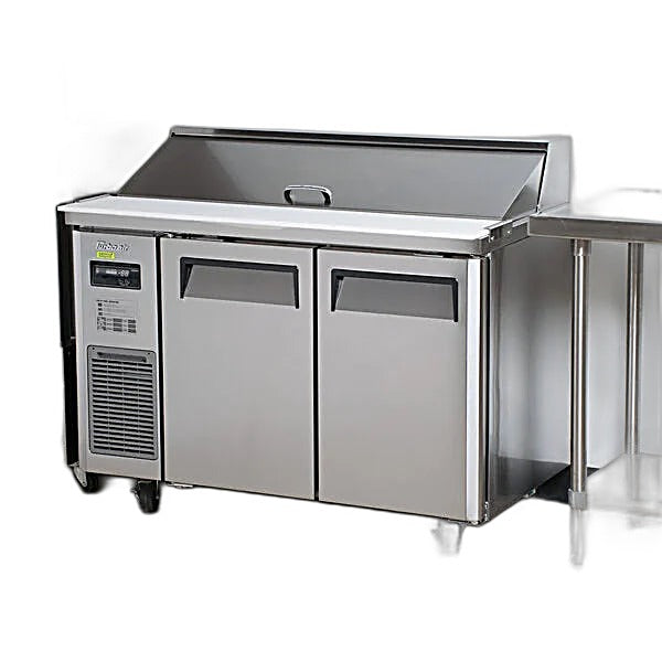 Turbo Air JST-48-N 48" 2 Door Side Mount Compressor Refrigerated Sandwich Prep Table - Donut-Equipment.com