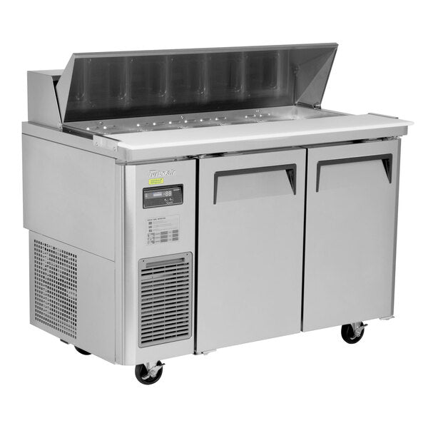 Turbo Air JST-48-N 48" 2 Door Side Mount Compressor Refrigerated Sandwich Prep Table - Donut-Equipment.com
