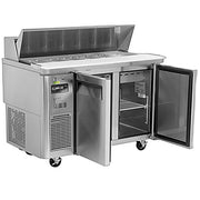 Turbo Air JST-48-N 48" 2 Door Side Mount Compressor Refrigerated Sandwich Prep Table - Donut-Equipment.com