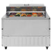 Turbo Air TST-48SD-18-N-DS 48" 2 Door Mega Top Dual Sided Refrigerated Sandwich Prep Table - Donut-Equipment.com