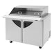 Turbo Air TST-48SD-18-N-SL 48" 2 Door Mega Top Sliding Lid Refrigerated Sandwich Prep Table - Donut-Equipment.com