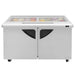Turbo Air TST-60SD-24-N-GL 60" 2 Door Mega Top Hinged Glass Lid Refrigerated Sandwich Prep Table - Donut-Equipment.com