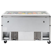 Turbo Air TST-60SD-24-N-GL 60" 2 Door Mega Top Hinged Glass Lid Refrigerated Sandwich Prep Table - Donut-Equipment.com