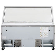Turbo Air TST-72SD-30-N-GL 72" 3 Door Mega Top Hinged Glass Lid Refrigerated Sandwich Prep Table - Donut-Equipment.com