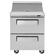 Turbo Air TST-28SD-D2-N 28" 2 Drawer Refrigerated Sandwich Prep Table - Donut-Equipment.com