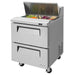 Turbo Air TST-28SD-D2-N 28" 2 Drawer Refrigerated Sandwich Prep Table - Donut-Equipment.com