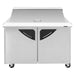 Turbo Air TST-48SD-18-N 48" 2 Door Mega Top Refrigerated Sandwich Prep Table - Donut-Equipment.com