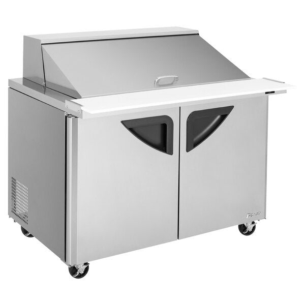 Turbo Air TST-48SD-18-N 48" 2 Door Mega Top Refrigerated Sandwich Prep Table - Donut-Equipment.com