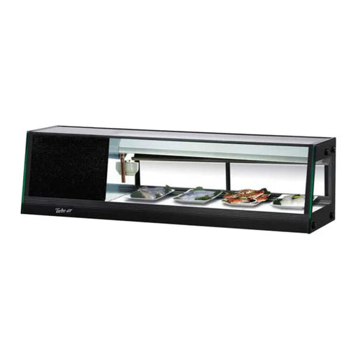 Turbo Air SAS-50L-N 50" Straight Glass Refrigerated Display/Sushi Case - Left Side Compressor - Bakery Wholesalers