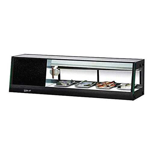 Turbo Air SAS-50L-N 50" Straight Glass Refrigerated Display/Sushi Case - Left Side Compressor - Donut-Equipment.com