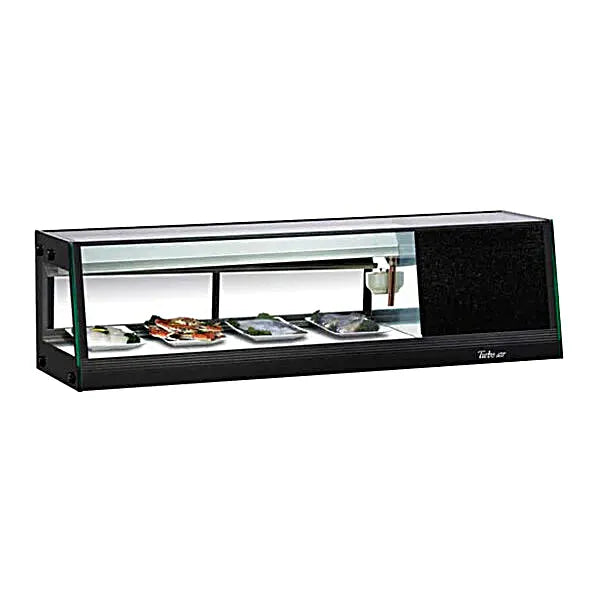 Turbo Air SAS-50R-N 50" Straight Glass Refrigerated Display/Sushi Case - Right Side Compressor - Donut-Equipment.com