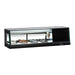 Turbo Air SAS-50R-N 50" Straight Glass Refrigerated Display/Sushi Case - Right Side Compressor - Bakery Wholesalers