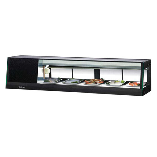 Turbo Air SAS-60L-N 60" Straight Glass Refrigerated Food/Sushi Case - Left Side Compressor - Bakery Wholesalers