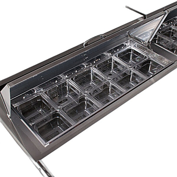 Turbo Air MST-72-N M3 Series 72" 3 Door Stainless Steel Refrigerated Sandwich Prep Table - Donut-Equipment.com