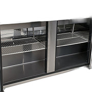 Turbo Air MST-72-N M3 Series 72" 3 Door Stainless Steel Refrigerated Sandwich Prep Table - Donut-Equipment.com